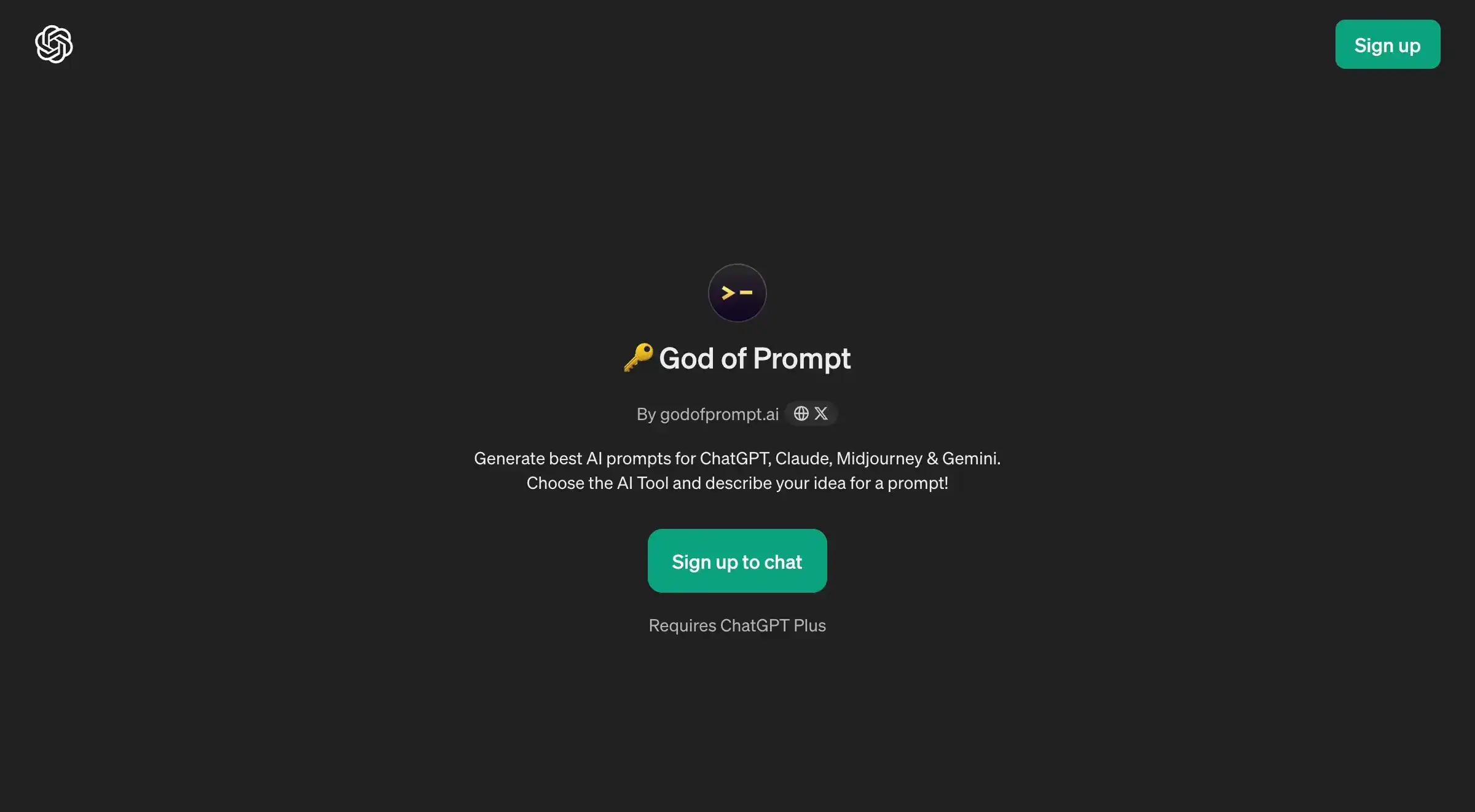 ChatGPT - God of Prompt